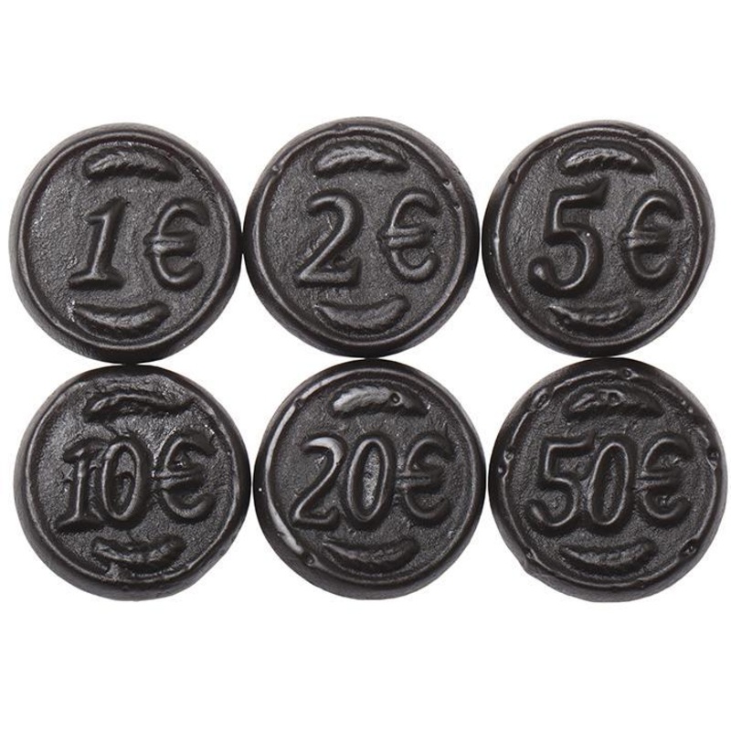 Black Salty Licorice Coins
