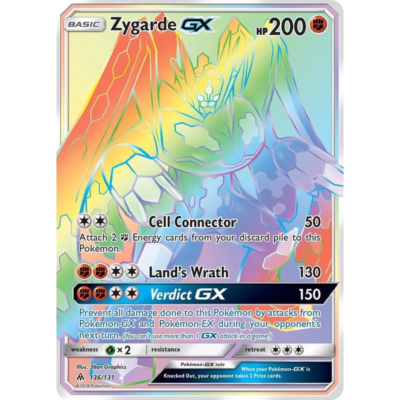 Zygarde GX (Secret) SM – Forbidden Light # 136/131