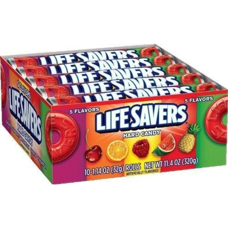 Lifesavers Hard Roll 5 Flavor 1.1oz X 20 Units