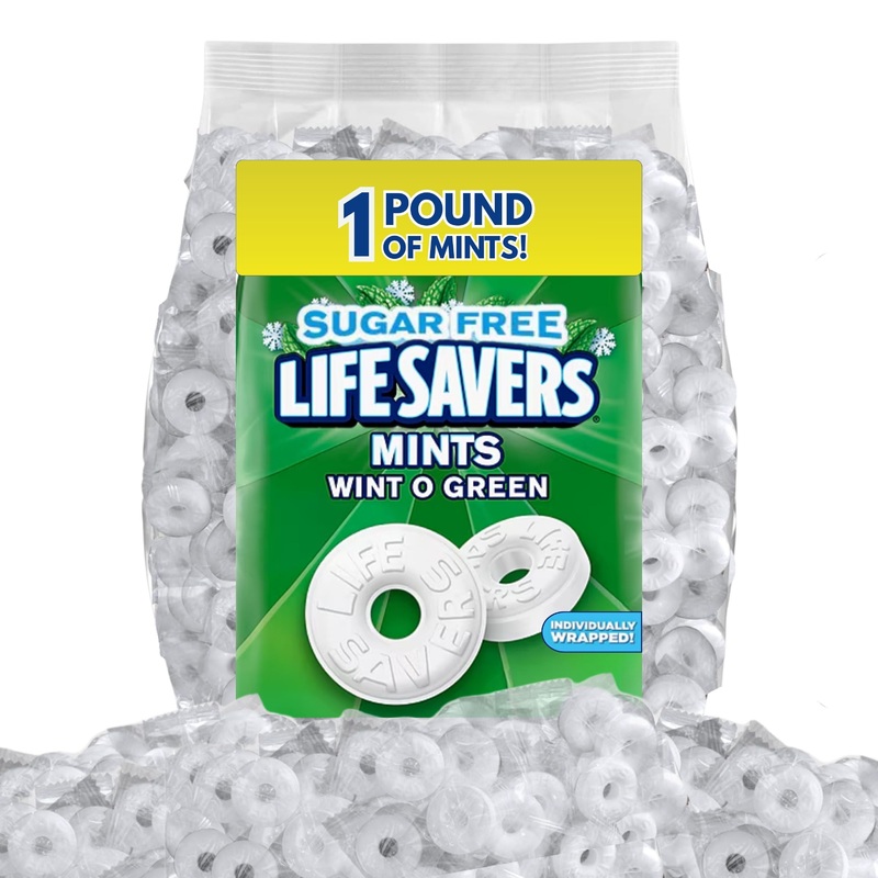 Life Savers Wint O Green Sugar Free Candy 1 lb