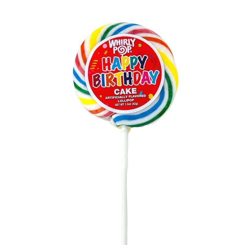 Adams & Brooks Whirly Pop Happy Birthday Lollipop – 1.5oz