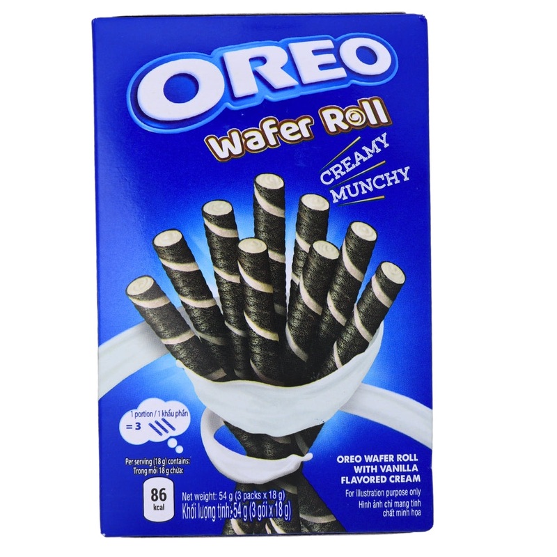 Oreo Wafer Roll Vanilla – 54g (Vietnam)