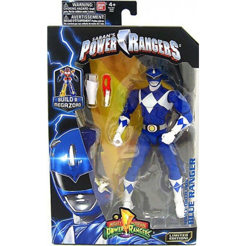 (DAMAGED BOX) Mighty Morphin Power Rangers Legacy Blue Ranger Figure