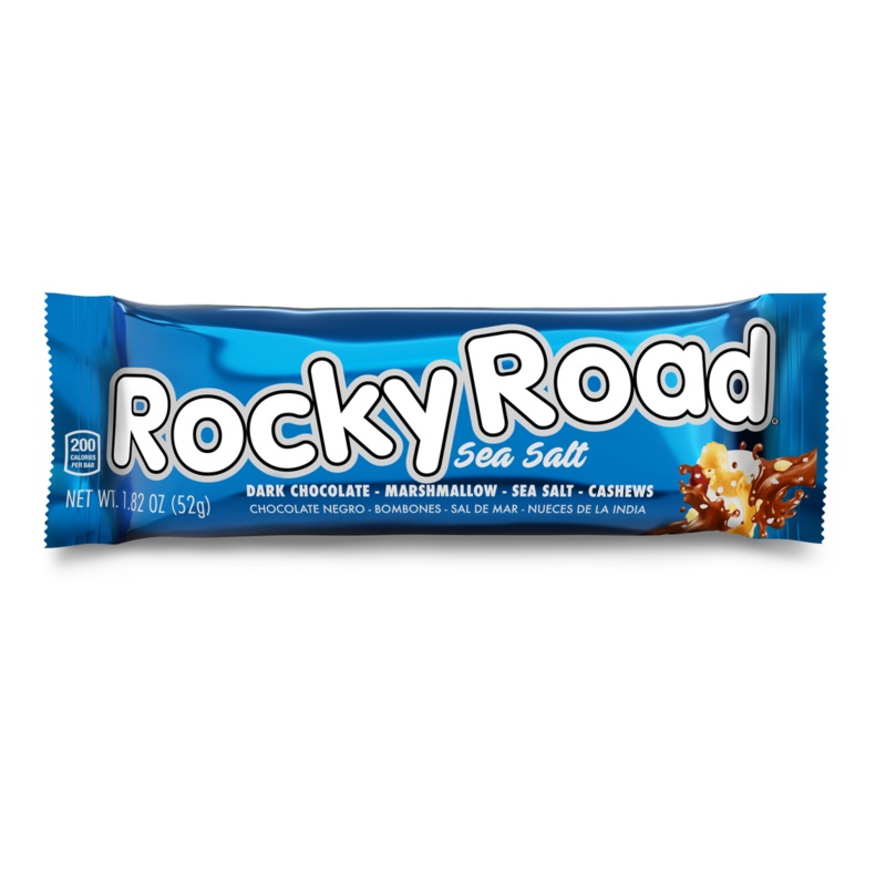 Rocky Road Dark Chocolate with Sea Salt 1.82oz bar or 24ct box 1.82oz bar