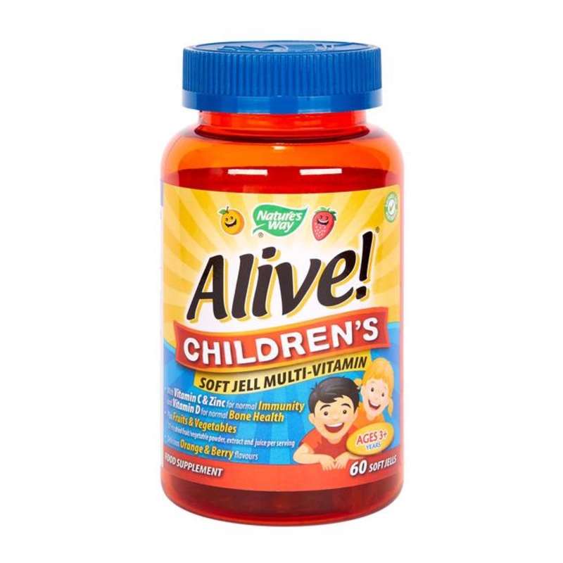Alive! Kid’s Soft Jell Multivitamin 60 per pack