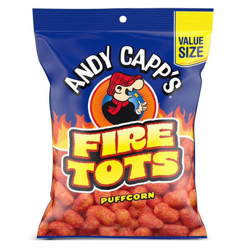 Andy Capp’s Fire Tots Puffcorn 106g Best Before (July 2025)