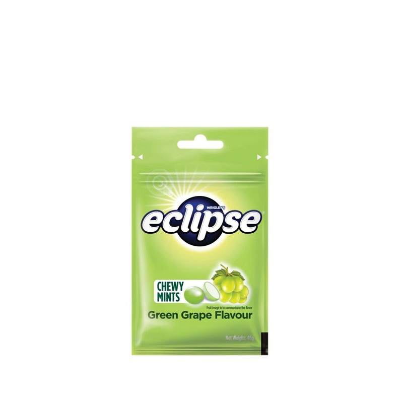 ECLIPSE CHEWY MINTS GREEN GRAPE 45G