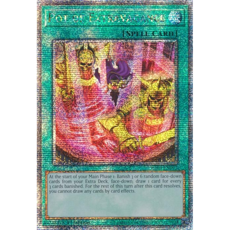 Pot of Extravagance (1st Edition) (New Art) (Quarter Century Secret Rare) – Quarter Century Stampede RA04-EN093