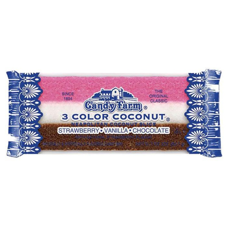Candy Farm 3 Color Neapolitan Coconut Bar