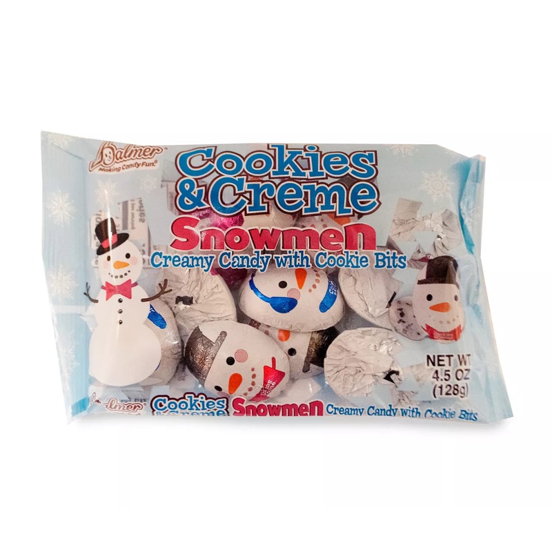 Palmer Cookies & Cream Snowmen Candy 4.5oz X 24 Units