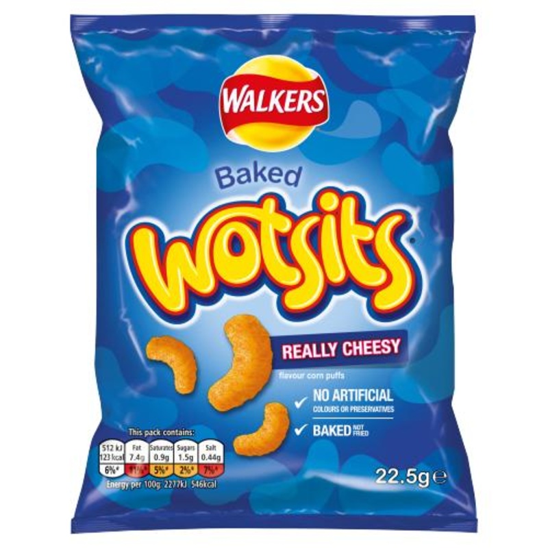 Walkers Wotsits Really Cheesy Snacks (22.5g) Best Before (07/06/25)