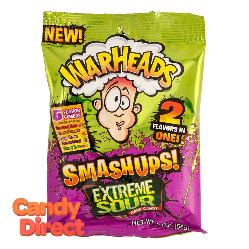 Warheads Smashups Candy 2oz Bag – 12ct