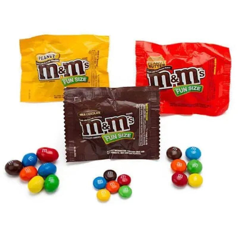 M&M’s Candy Fun Size Packs: 115-Piece Bag