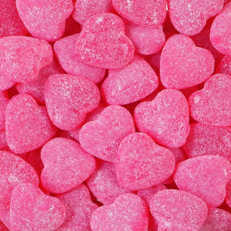 Haribo Frambozen Hartjes (Fizzy Raspberry Hearts) 125g (0.28lb)