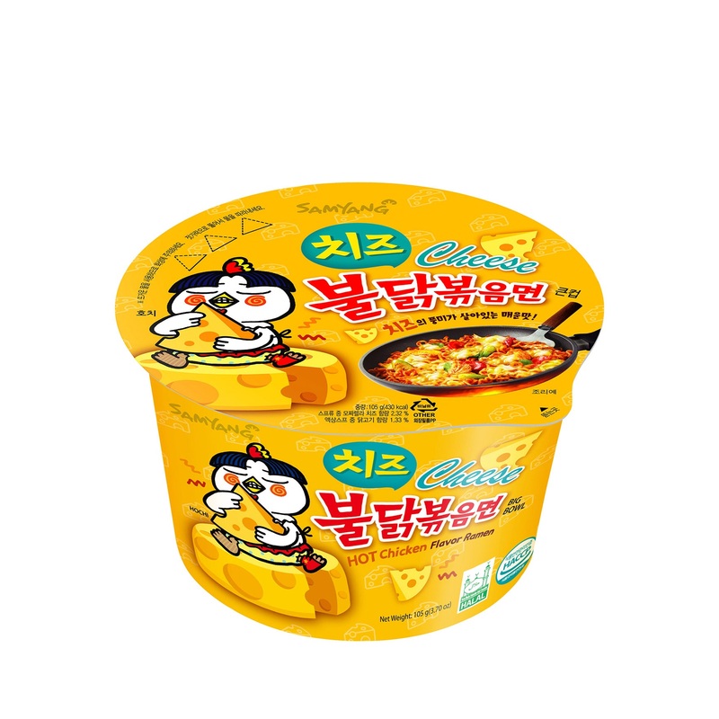 SAMYANG HOT CHICKEN CHEESE RAMEN BOWL 105GM