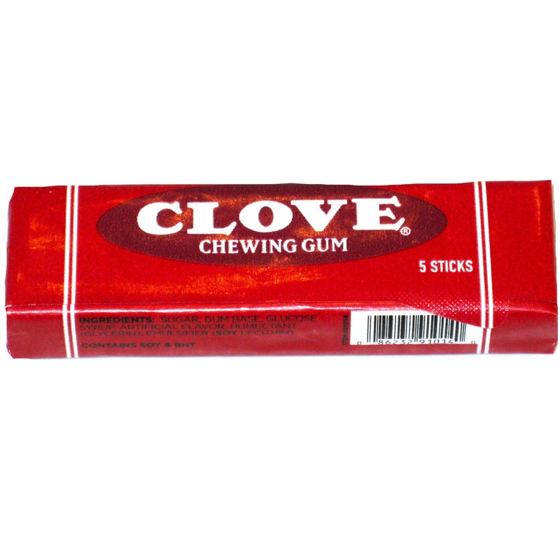 Clove Gum 5 Stick pack or 20ct box 5 Stick Pack