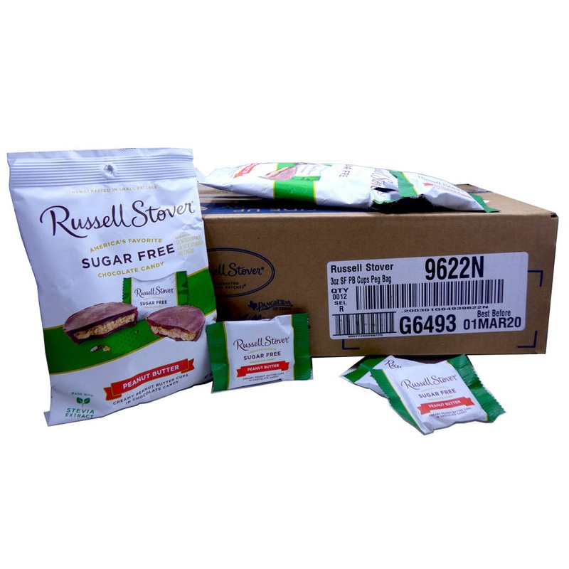 DISCONTINUED ITEM – Russell Stover Sugar Free Peanut Butter 3oz Bag or 12 Count Box 3oz Bag