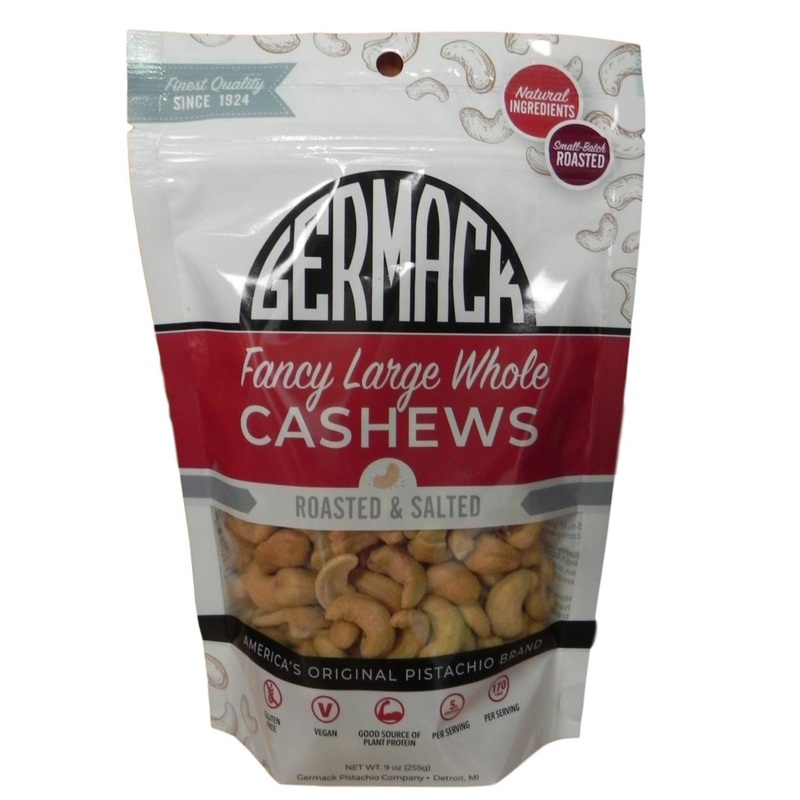 Germack Fancy Large Whole Cashews Roasted & Salted