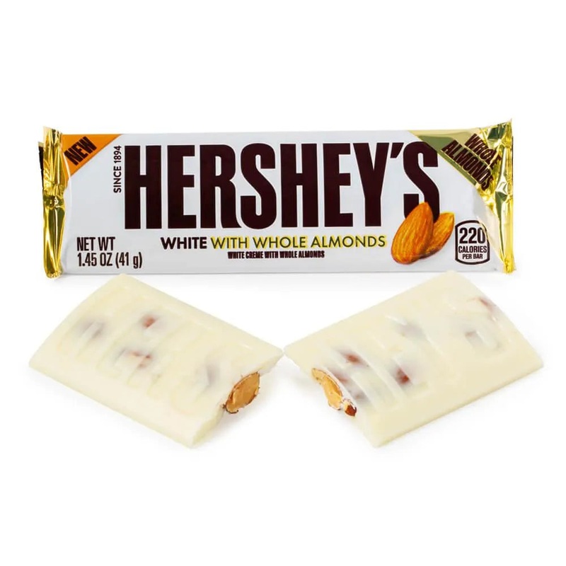 Hershey’s White Chocolate with Almonds: 36-Piece Box