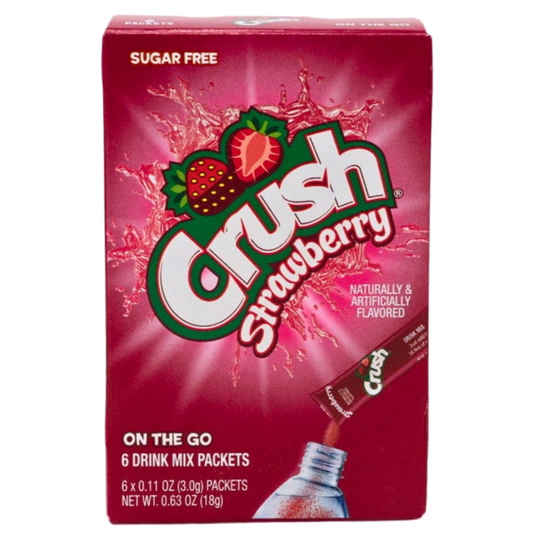 Crush Strawberry Singles to Go Drink Mix – 18g