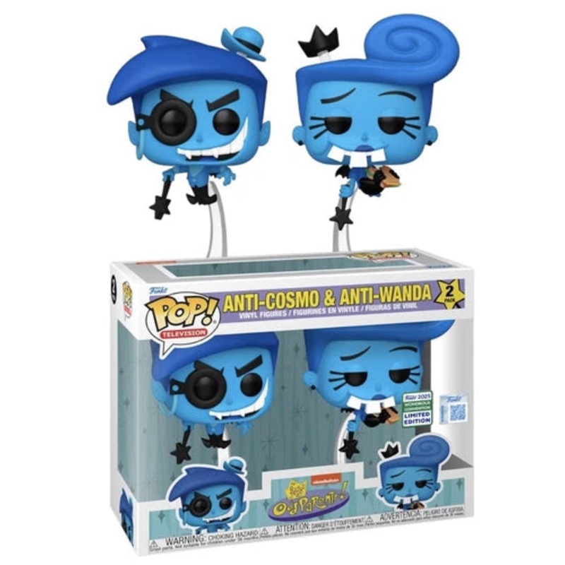 Funko Pop! Television: The Fairly Odd Parents – Anti-Cosmo & Anti-Wanda (2 Pack) (2025 Wondrous Convention)