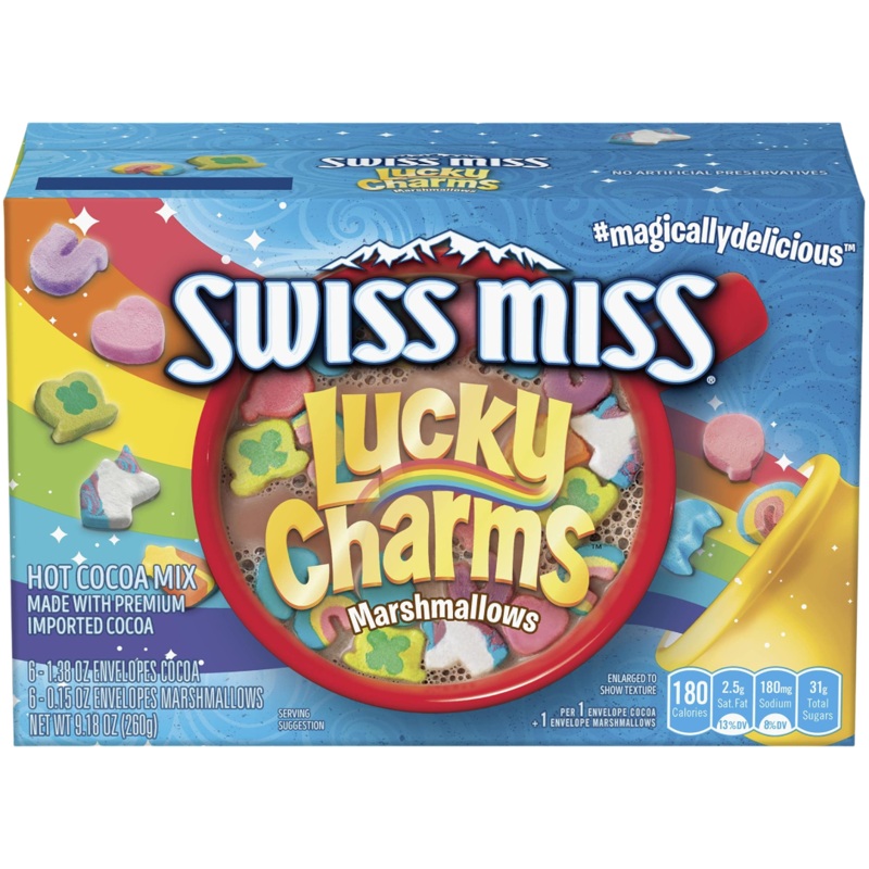 Swiss Miss Lucky Charms Hot Cocoa Mix 6-Pack – 9.18oz (260g)