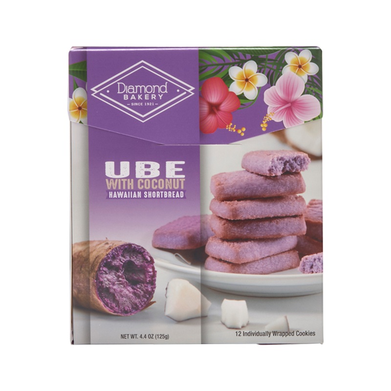 Diamond Bakery Ube Hawaiian Shortbread Cookies with Coconut