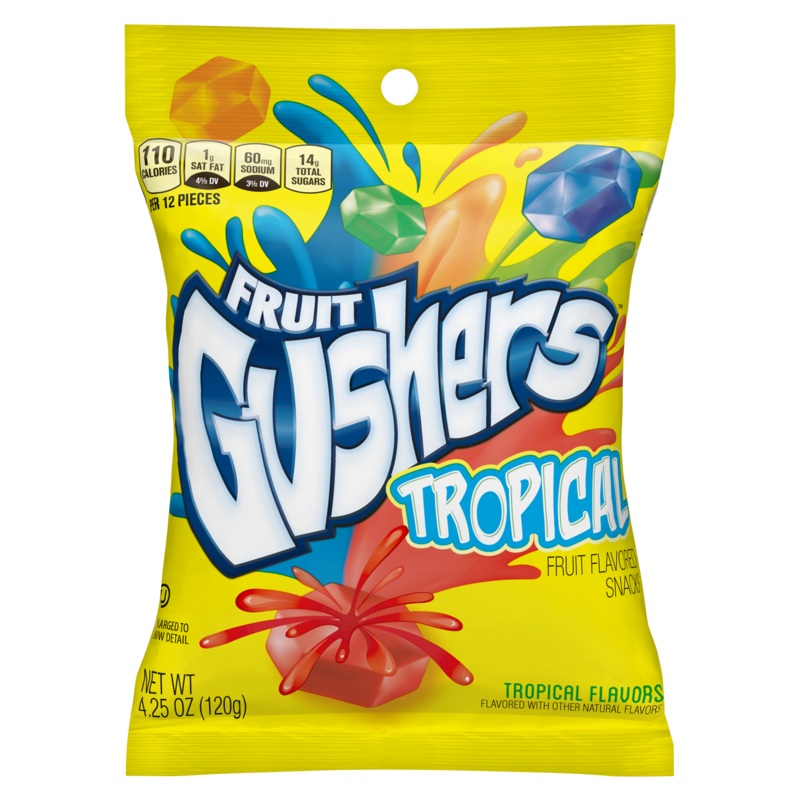 Fruit Gushers Tropical 4.25oz X 8 Units
