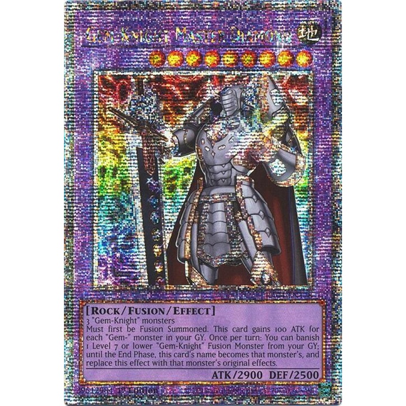 Gem-Knight Master Diamond (Quarter Century Secret Rare) – Quarter Century Stampede – RA04-EN178