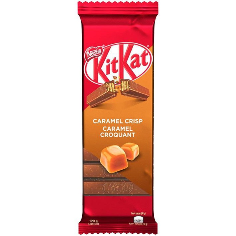 Kit Kat  Caramel Crisp Wafer  120g Bar  Canadian