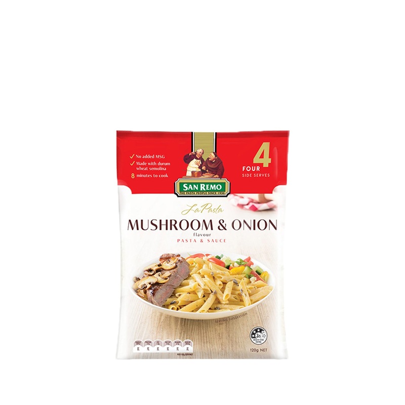 SAN REMO LA PASTA CREAMY MROOM&ONION 120G