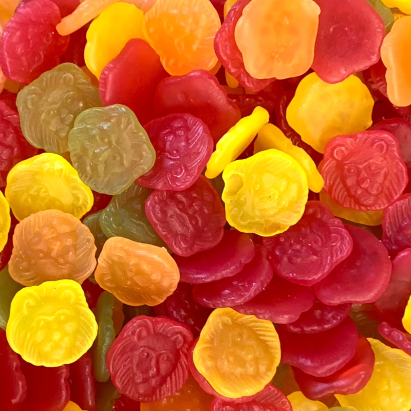 Fruktlejon (Gummy Lion Heads) 125g (0.28lb)