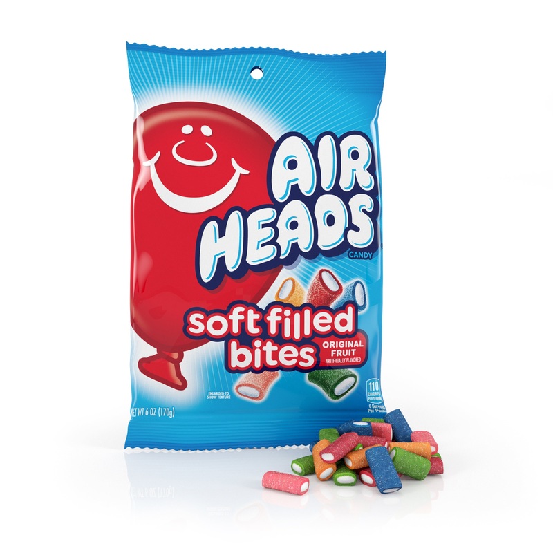 Airheads Soft Filled Bites Peg Bag 6oz X 12 Units