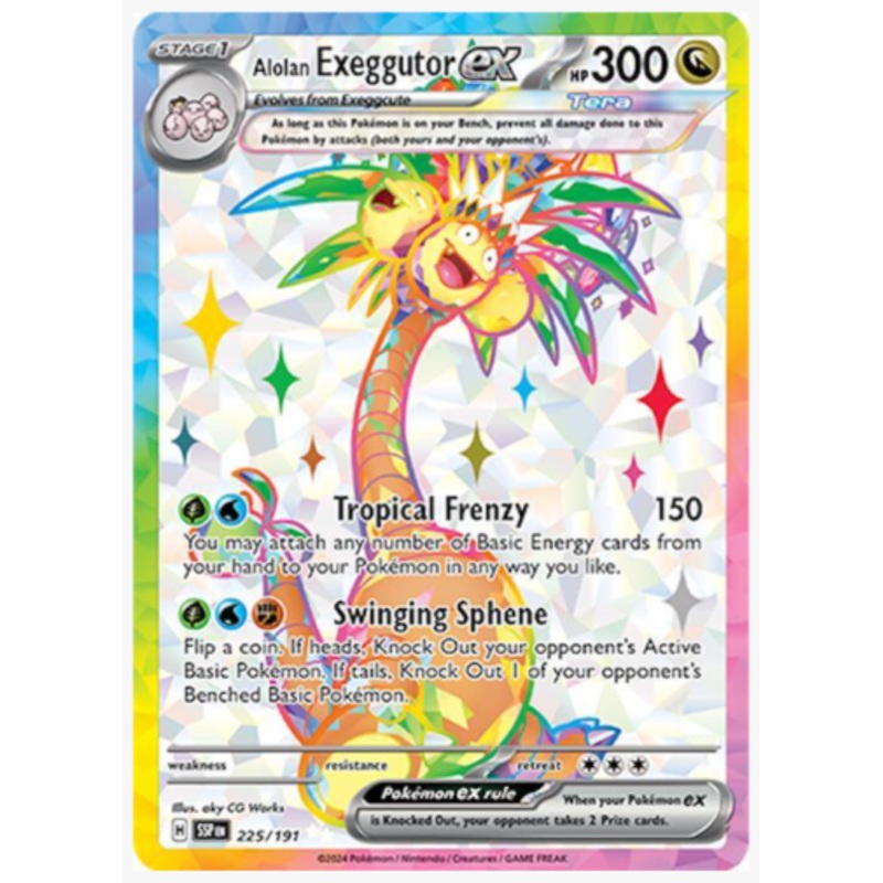 Alolan Exeggutor ex (Full Art) SV08: Surging Sparks #225/191