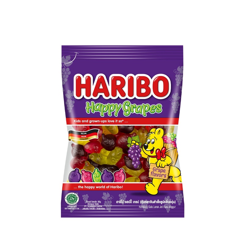 HARIBO HAPPY GRAPES 80G