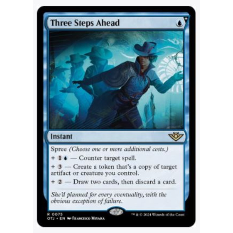 Three Steps Ahead (Foil) – Outlaws of Thunder Junction – #0075