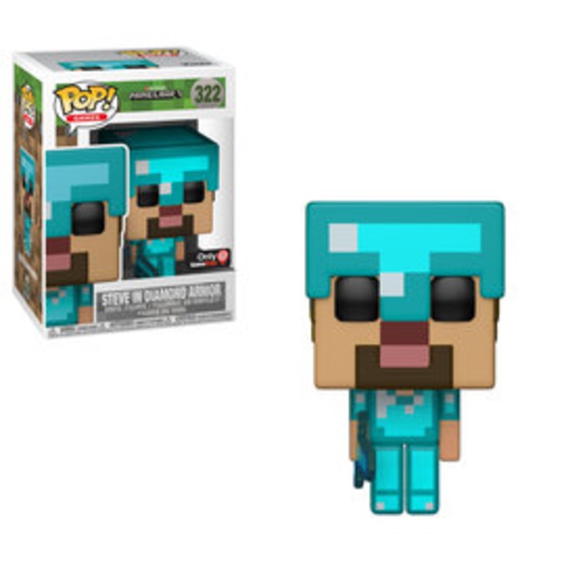 Funko Pop Games: Mojang Minecraft – Steve In Diamond Armor #322 (Gamestop Exclusive)
