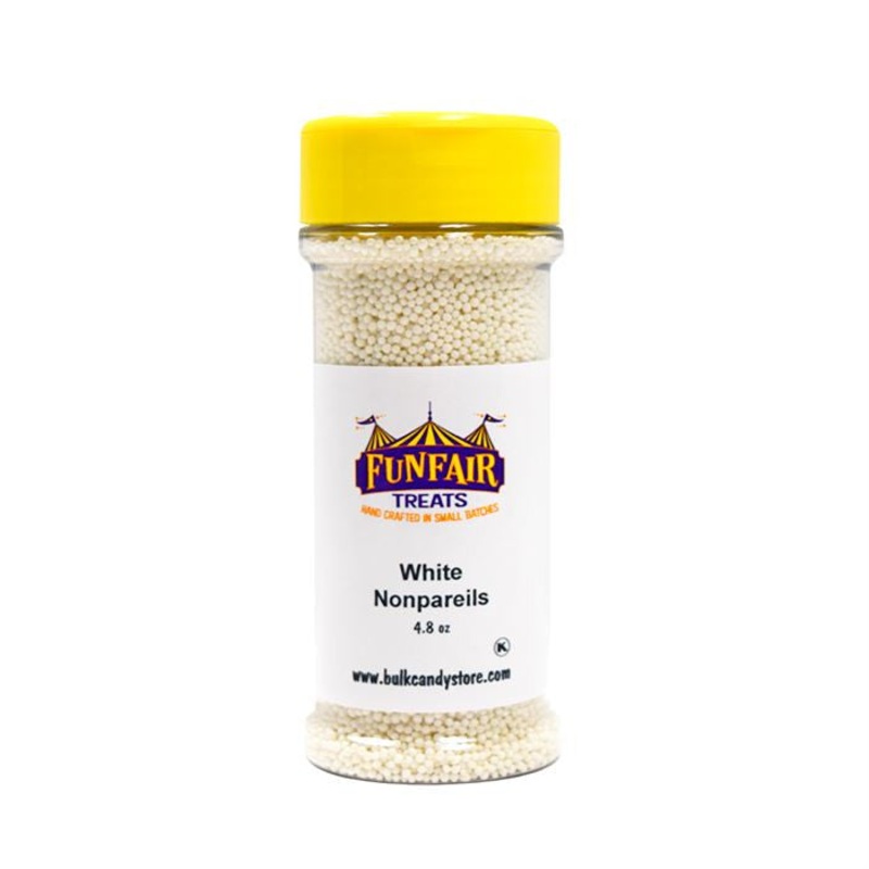 White Nonpareil Sprinkles – 4.8 oz