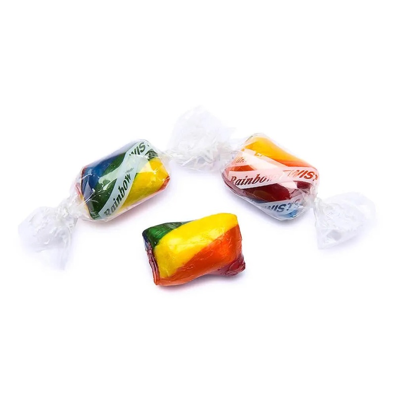 Atkinson Hard Candy Twists – Rainbow Cherry: 5LB Bag