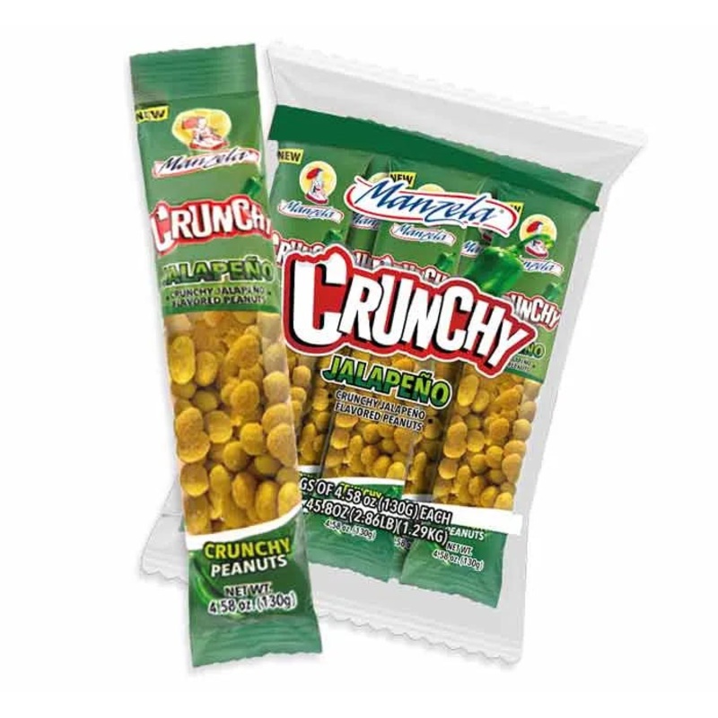 Manzelazo Jalapeno Japanese-Inspired Peanuts Packs: 10-Piece Box