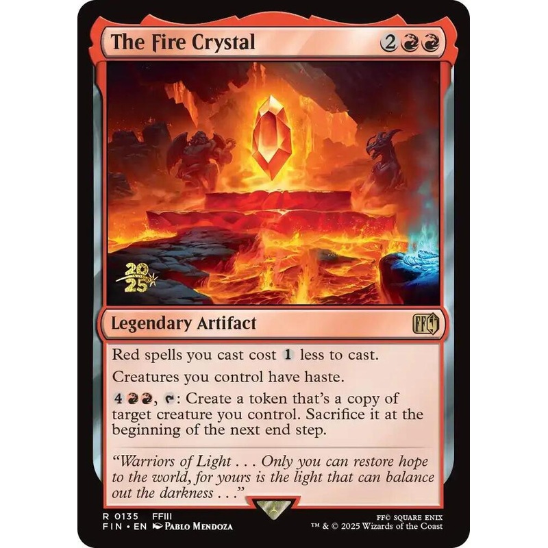 The Fire Crystal (Foil) – Prerelease Cards #0135