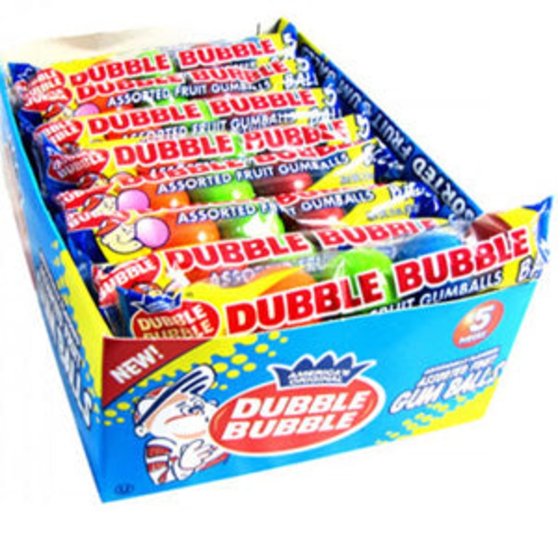 Assorted Dubble Bubble Gum Balls – 24ct