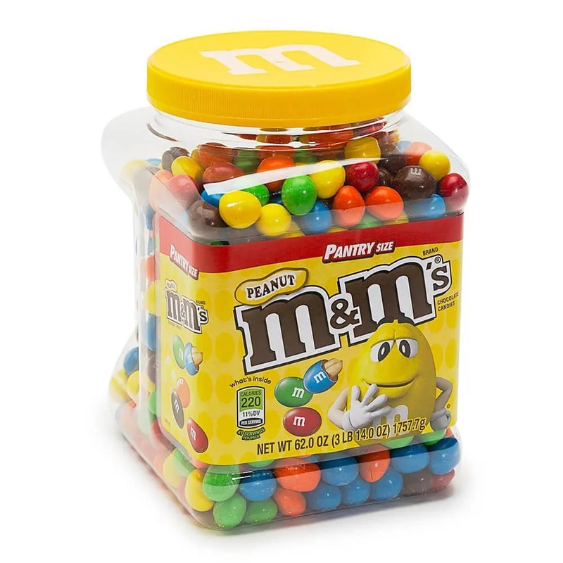 Milk Chocolate Peanut M&M’s Candy: 62-Ounce Jar