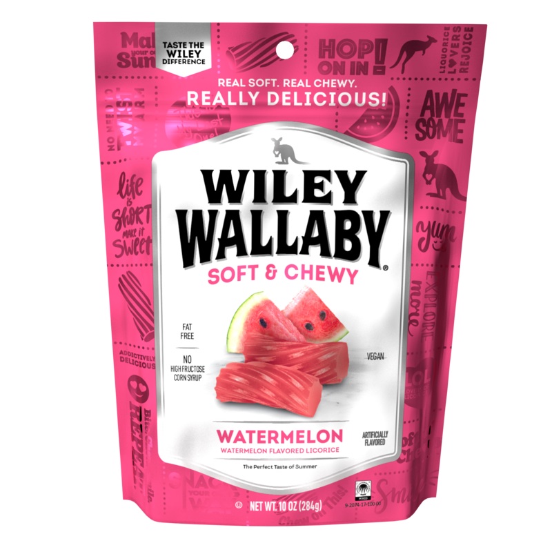 Wiley Wallaby Watermelon Licorice 10oz bag