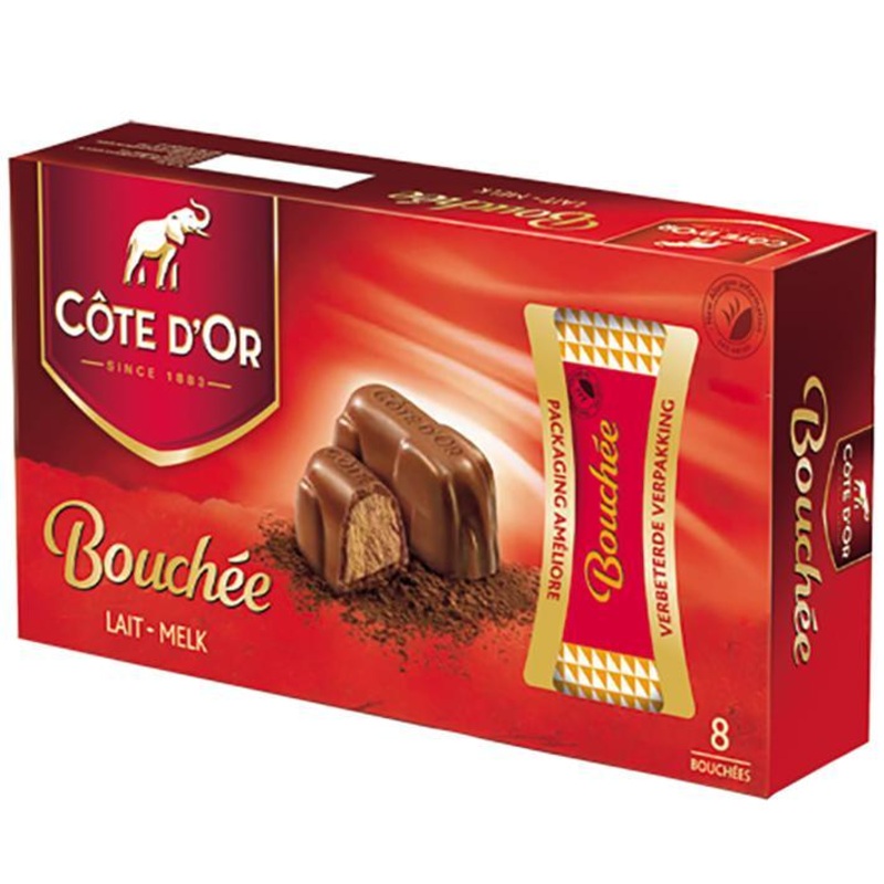 Cte Dor  Lait Bouche (Milk Chocolate with Hazelnut Creme Filling)