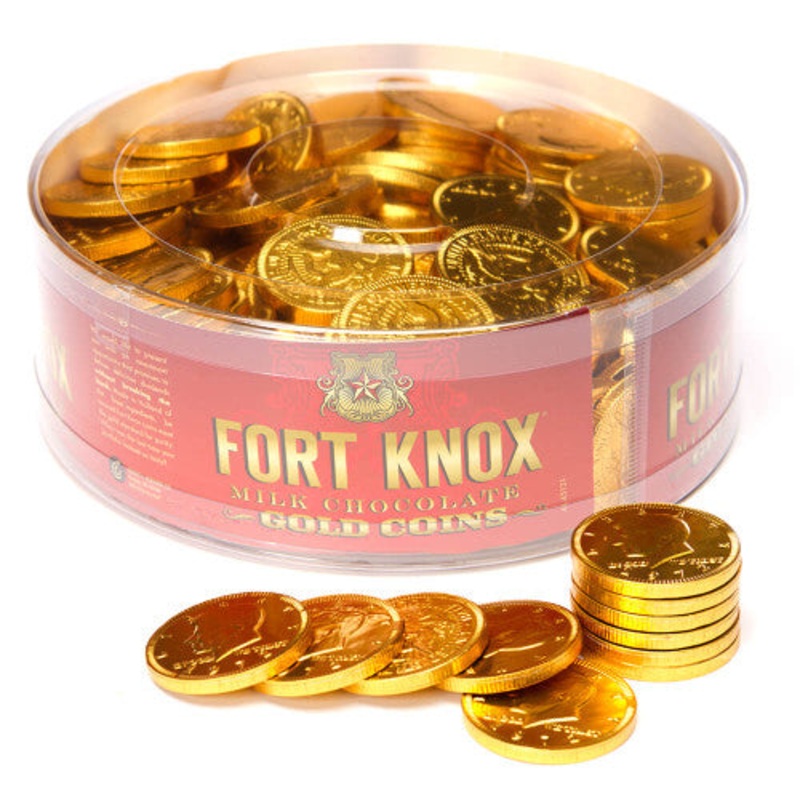 Fort Knox Chocolate Gold Coins X 180 Units
