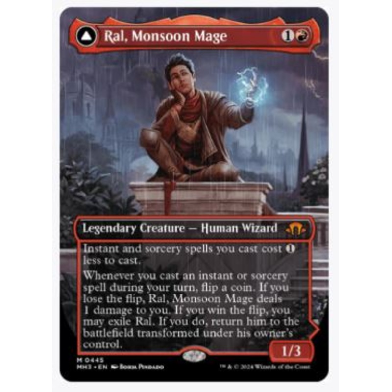 Ral, Monsoon Mage (Borderless) – Modern Horizons 3 – #0445