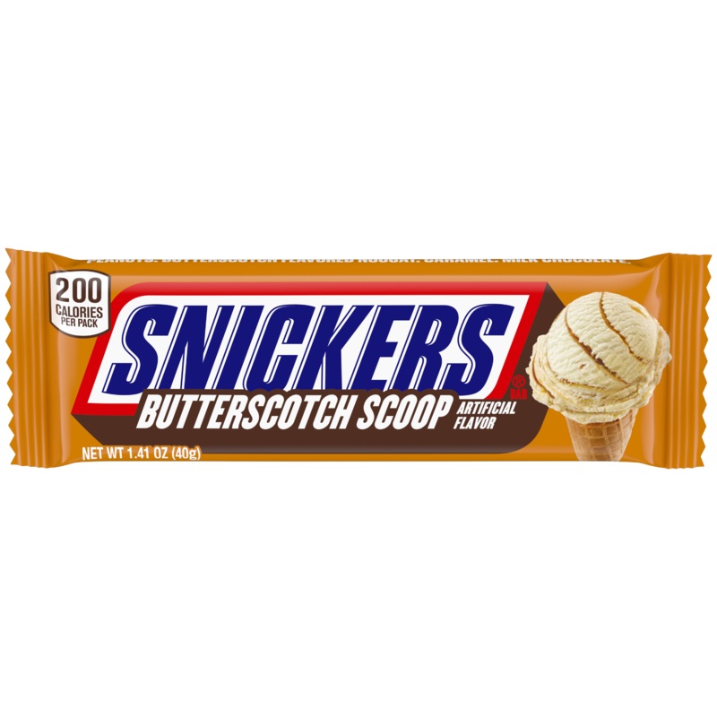 Snickers Butterscotch Scoop 1.41oz bar or 24ct box 1.41oz bar