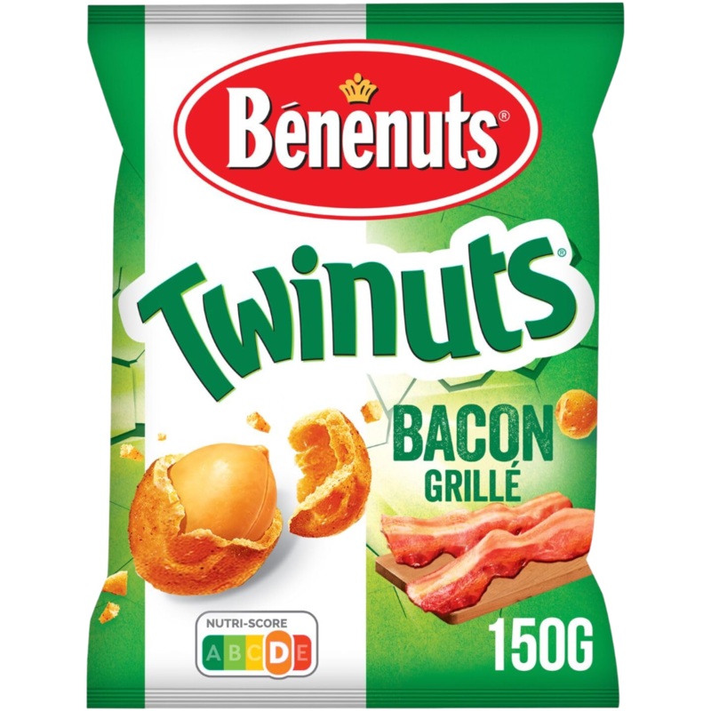 Benenuts Twinuts Bacon Peanuts (France) – 5.3oz (150g)