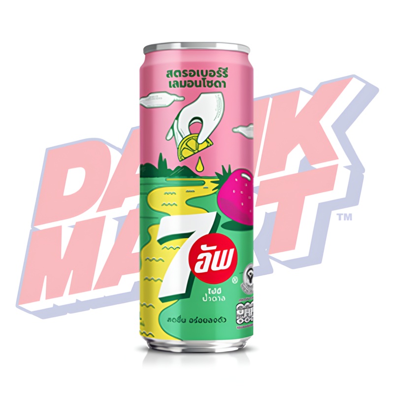7UP Strawberry Lemon Zero Sugar (Thailand) – 325ml